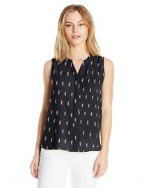 NYDJ  Sleeveless Pintuck Blouse at Amazon